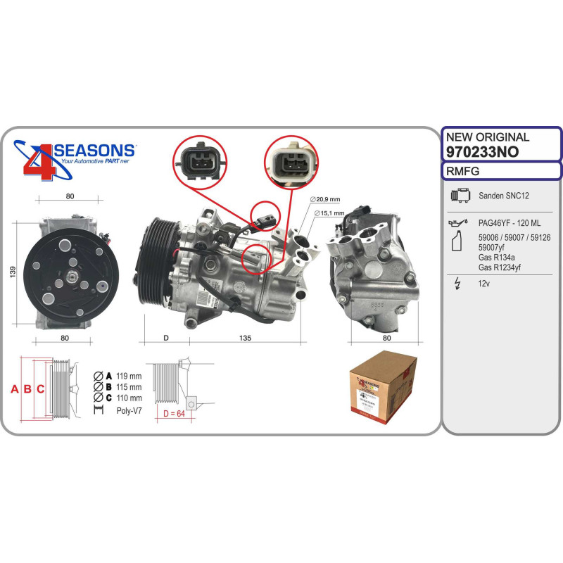 Compresseur de climatisation AHE