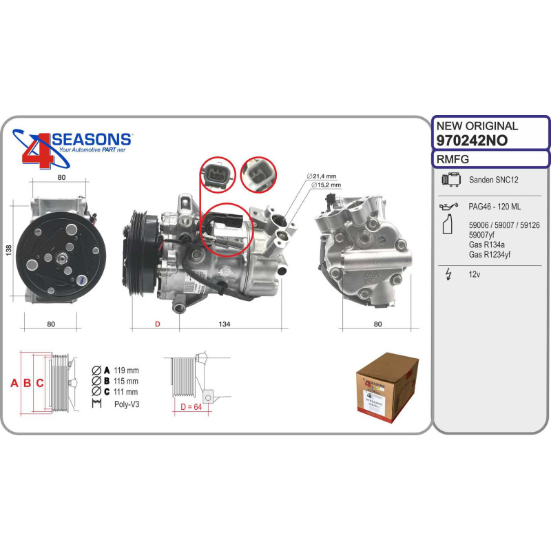 Compresseur de climatisation AHE