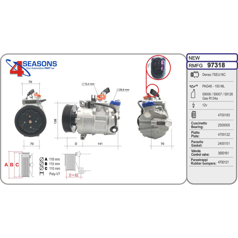 Compresseur de climatisation AHE