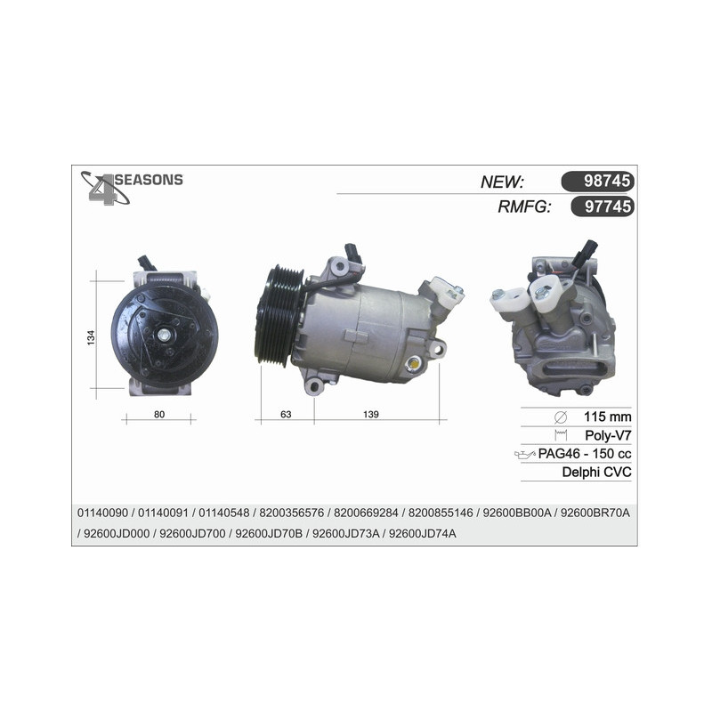 Compresseur de climatisation AHE
