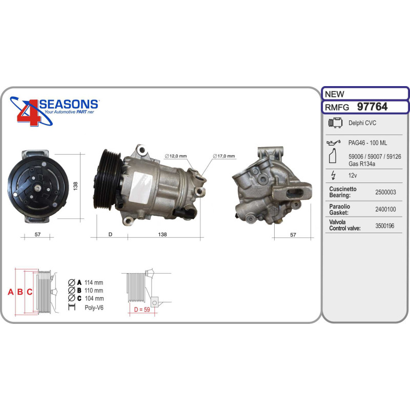 Compresseur de climatisation AHE