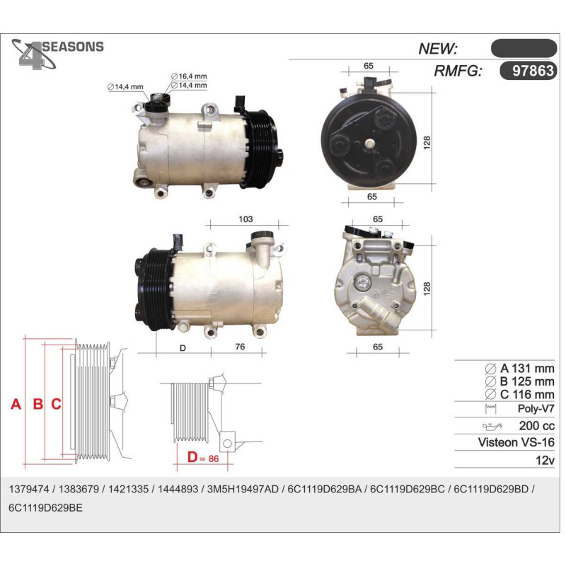 Compresseur de climatisation AHE