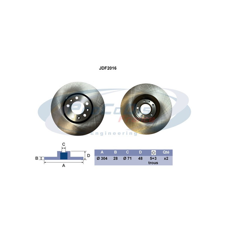 Disque de frein à l'unité PROCODIS FRANCE