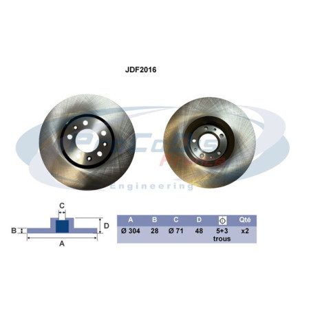 Disque de frein à l'unité...