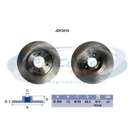 Disque de frein à l'unité...