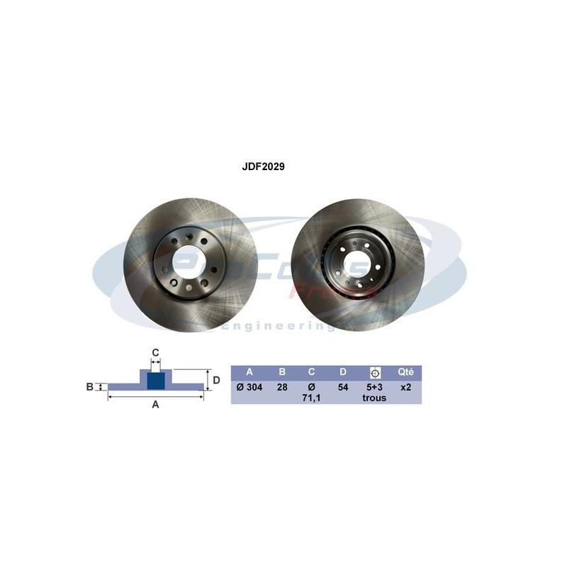 Disque de frein à l'unité PROCODIS FRANCE