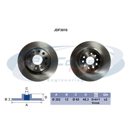 Disque de frein à l'unité...