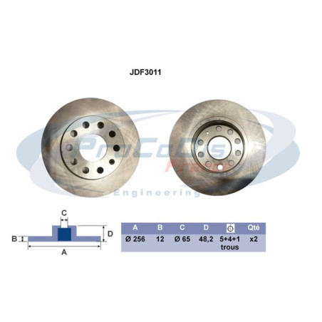 Disque de frein à l'unité...