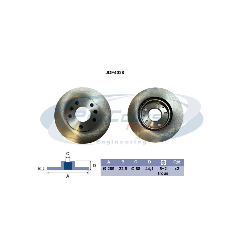 Disque de frein à l'unité PROCODIS FRANCE