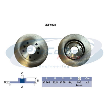 Disque de frein à l'unité...