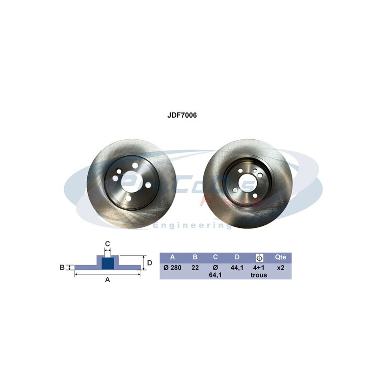 Disque de frein à l'unité PROCODIS FRANCE