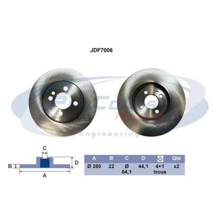 Disque de frein à l'unité...