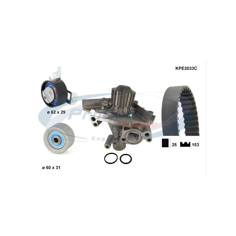 Kit de distribution + pompe à eau PROCODIS FRANCE