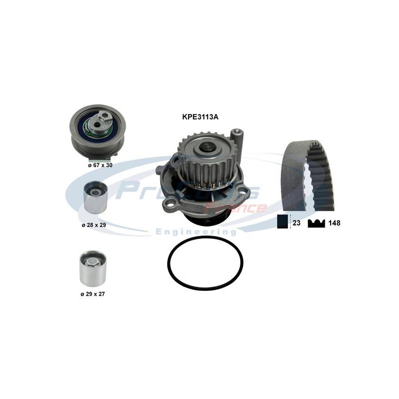 Kit de distribution + pompe à eau PROCODIS FRANCE