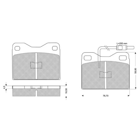Jeu de quatre plaquettes de...