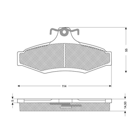 Jeu de quatre plaquettes de...