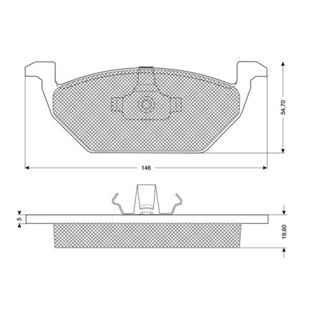 Jeu de quatre plaquettes de...