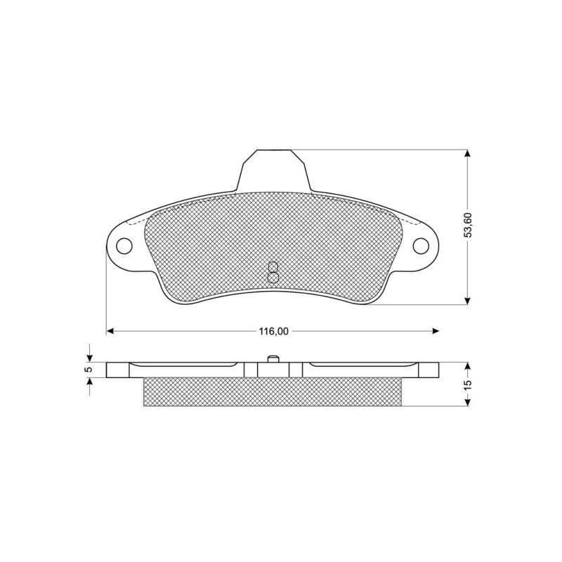 Jeu de quatre plaquettes de frein à disque PROCODIS FRANCE