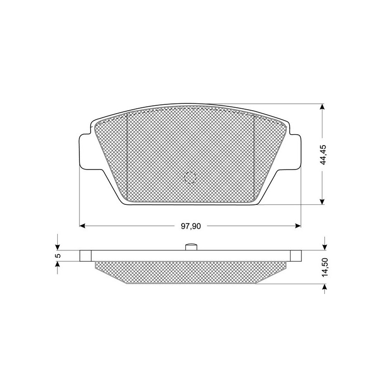 Jeu de quatre plaquettes de frein à disque PROCODIS FRANCE