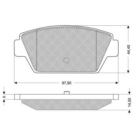 Jeu de quatre plaquettes de...