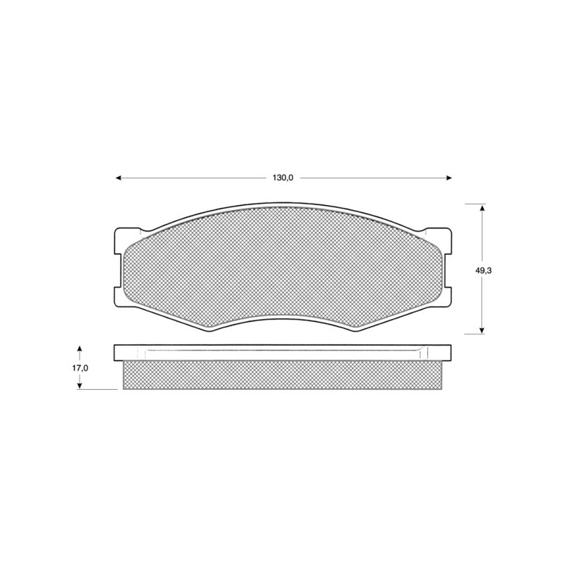 Jeu de quatre plaquettes de frein à disque PROCODIS FRANCE