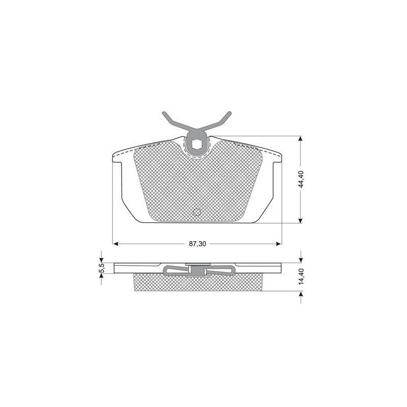 Jeu de quatre plaquettes de frein à disque PROCODIS FRANCE