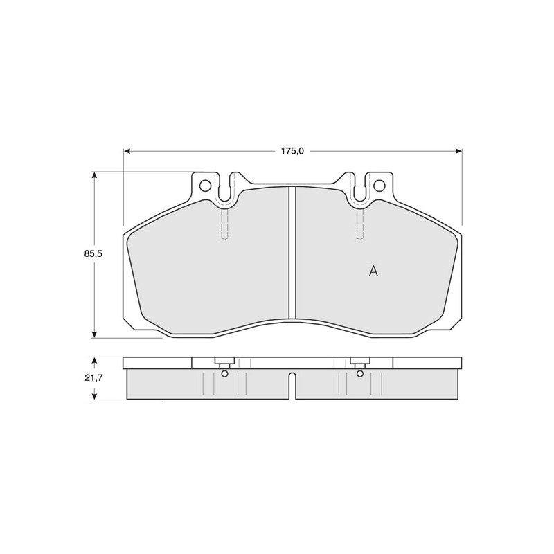 Jeu de quatre plaquettes de frein à disque PROCODIS FRANCE