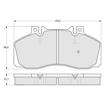 Jeu de quatre plaquettes de...