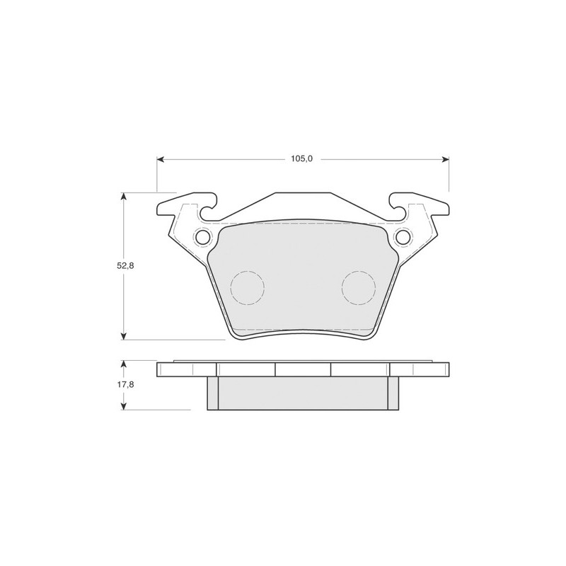 Jeu de quatre plaquettes de frein à disque PROCODIS FRANCE