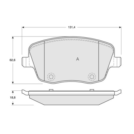 Jeu de quatre plaquettes de...