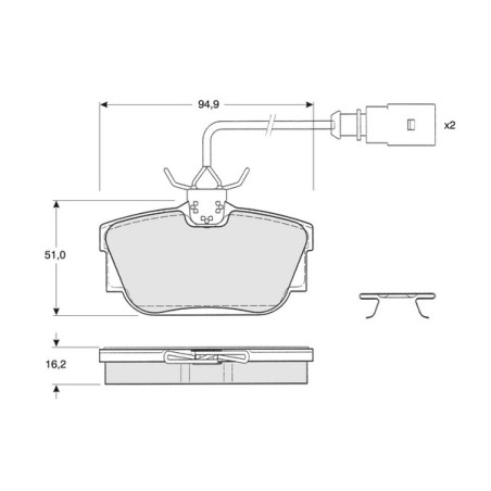 Jeu de quatre plaquettes de...