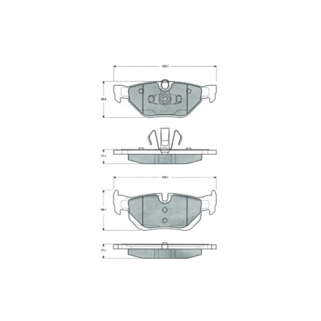 Jeu de quatre plaquettes de...