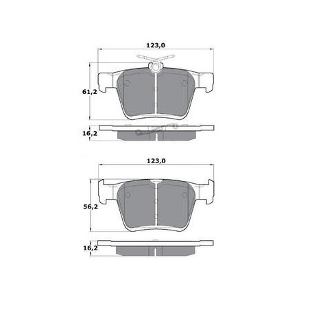 Jeu de quatre plaquettes de...