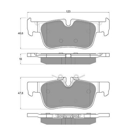 Jeu de quatre plaquettes de...