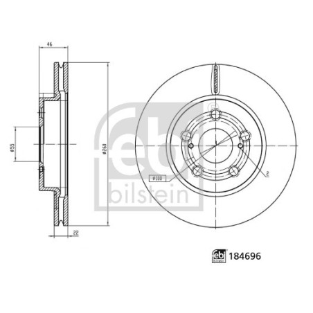 Disque de frein à l'unité FEBI BILSTEIN