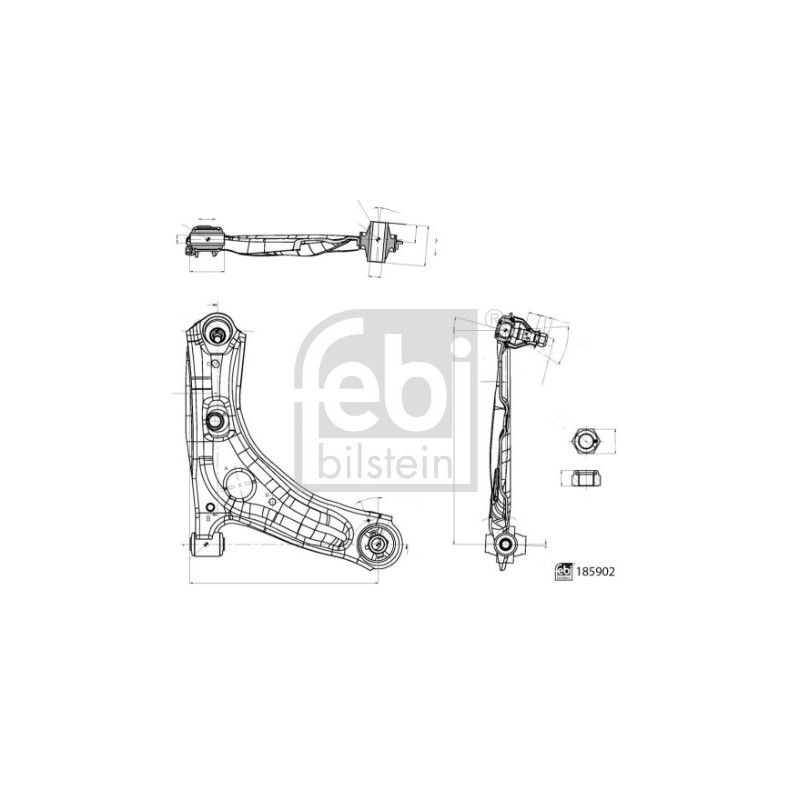 Triangle de suspension FEBI BILSTEIN