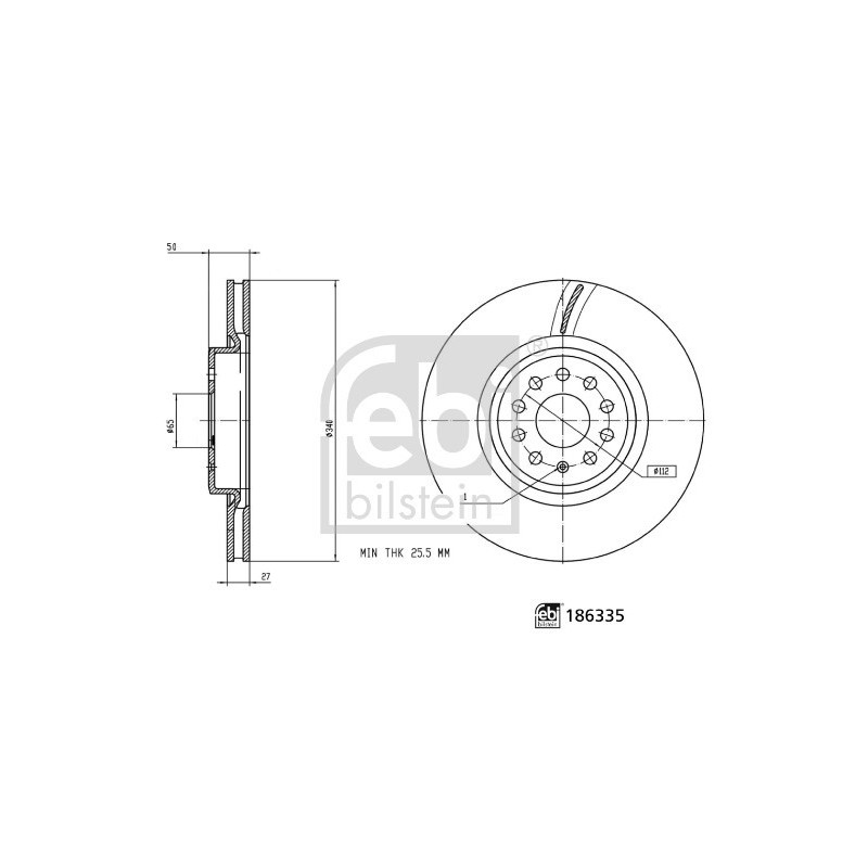 Disque de frein à l'unité FEBI BILSTEIN