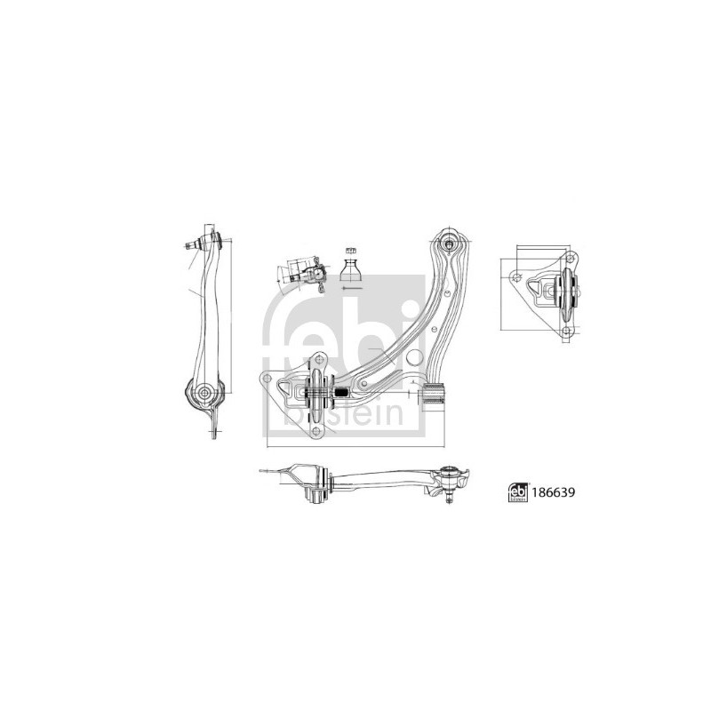 Triangle de suspension FEBI BILSTEIN