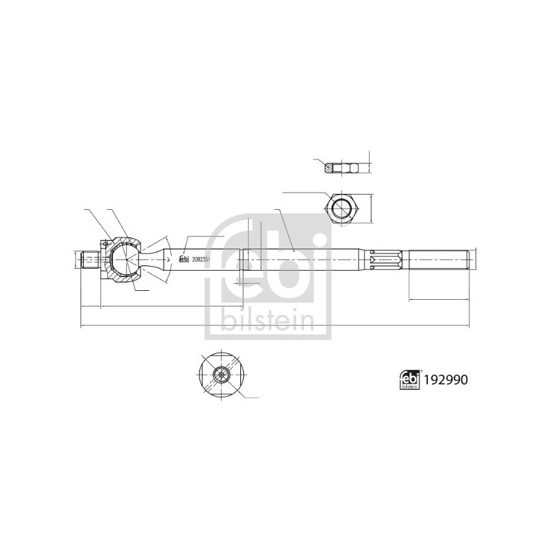 Rotule axiale FEBI BILSTEIN