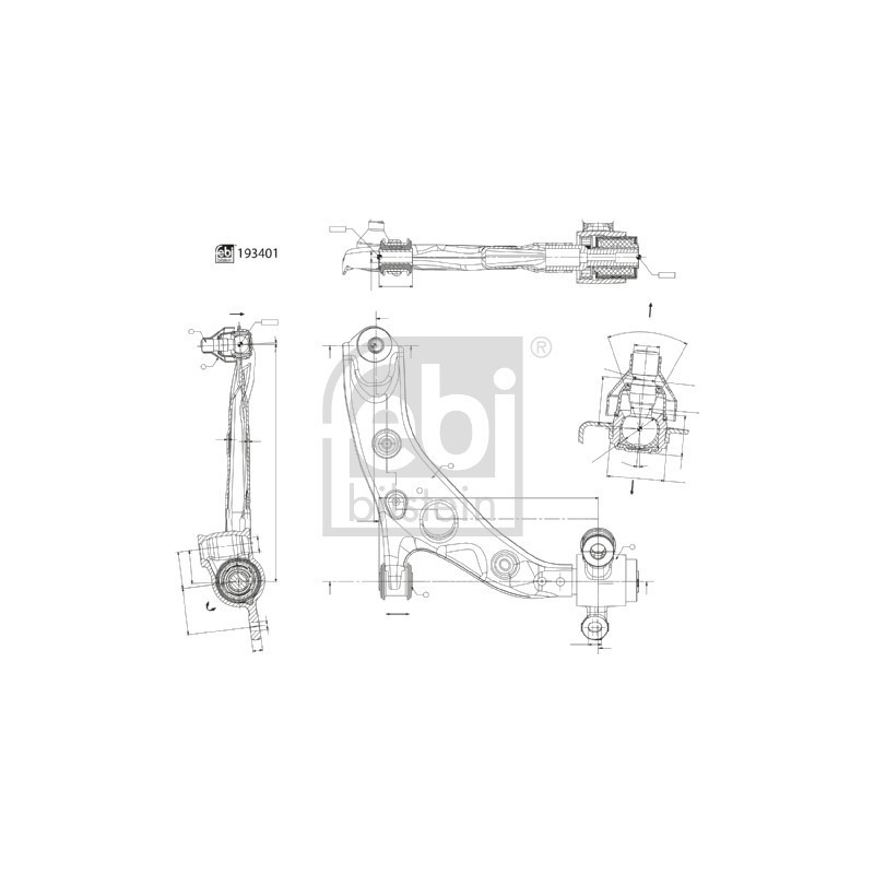 Triangle de suspension FEBI BILSTEIN