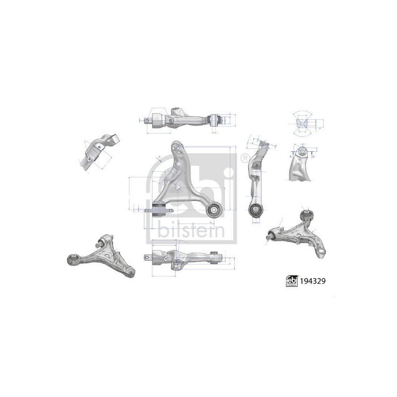 Triangle de suspension FEBI BILSTEIN