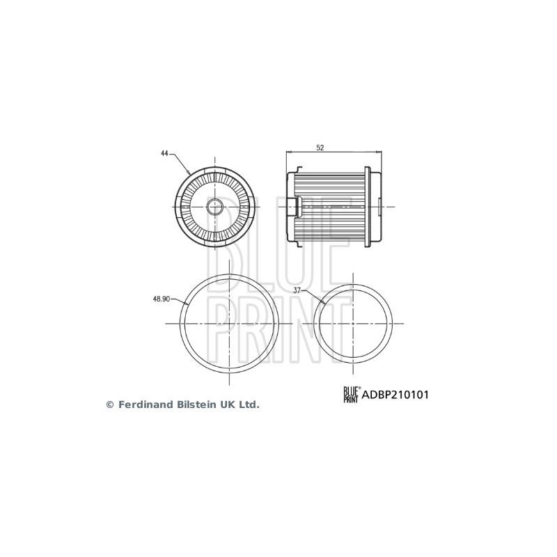 Filtre hydraulique (transmission auto) BLUE PRINT
