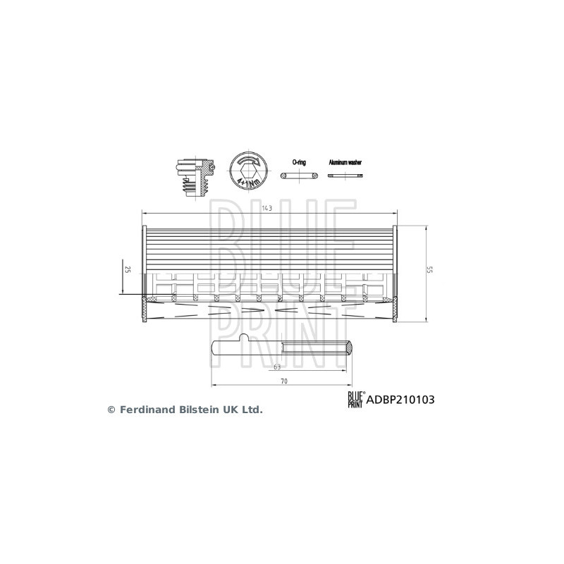 Filtre à huile BLUE PRINT