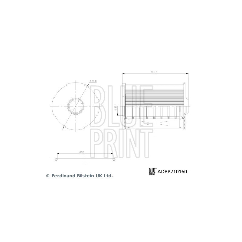Filtre à huile BLUE PRINT
