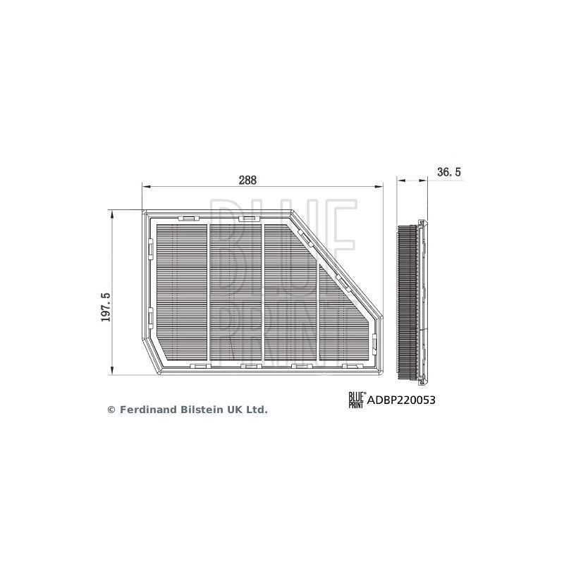 Filtre à air BLUE PRINT