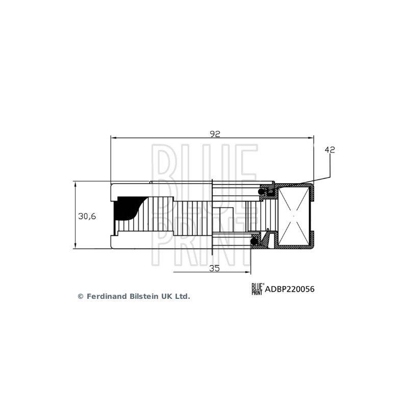 Filtre (ventilation du carter-moteur) BLUE PRINT