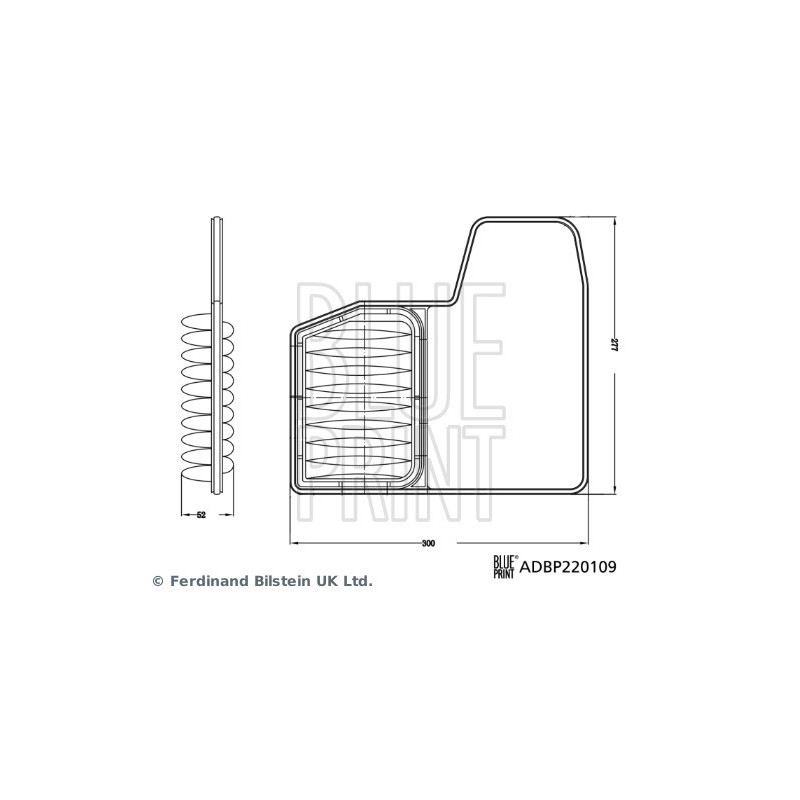 Filtre à air BLUE PRINT