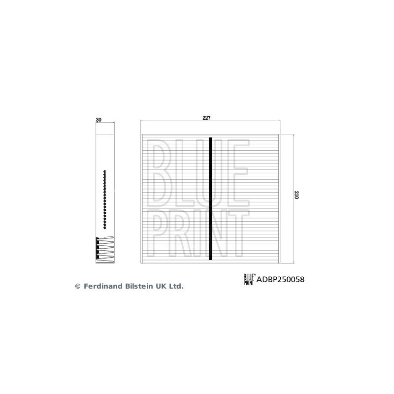 Filtre d'habitacle BLUE PRINT