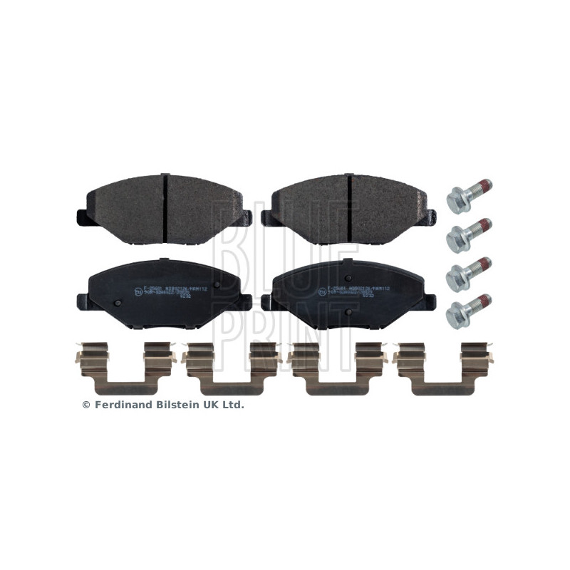 Jeu de quatre plaquettes de frein à disque BLUE PRINT