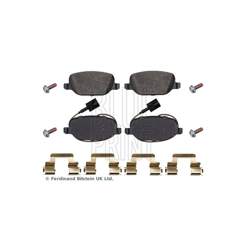 Jeu de quatre plaquettes de frein à disque BLUE PRINT